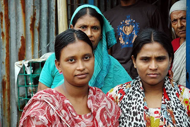 Bangladeshi garment workers. Photo: Tarif Rahman/War on Want.