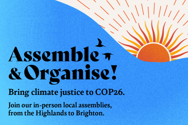 Assemble and organise with COP26 coalition