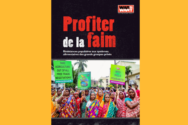 Cover page of profiting from hunger (FR)