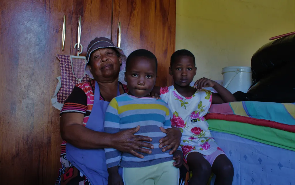 A family living in a Durban hostel dwelling. Photo: Nomfundo Xolo