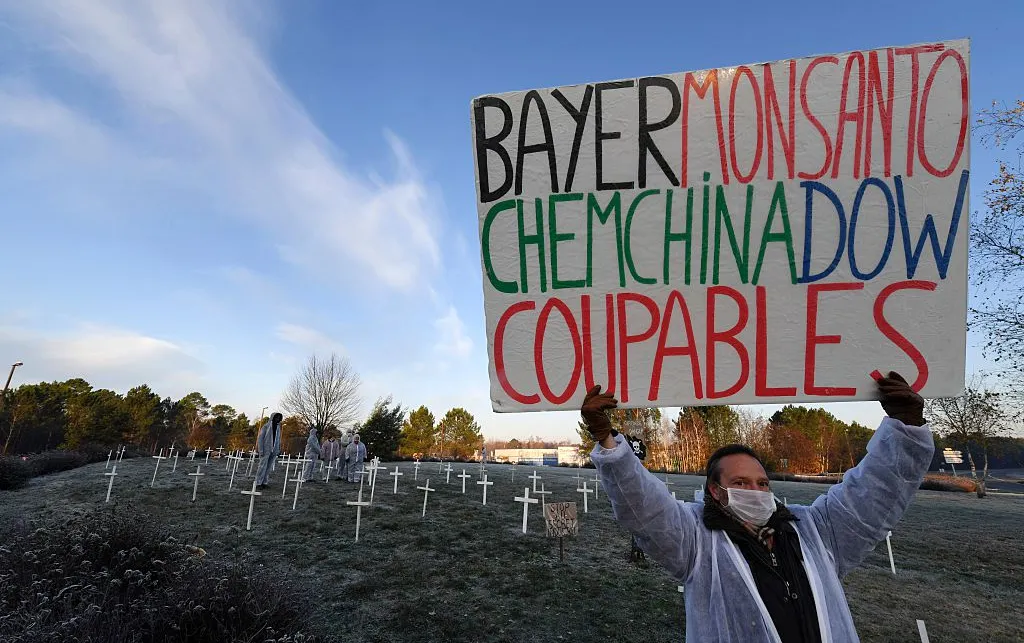 Bayer Monsanto protest. Getty.
