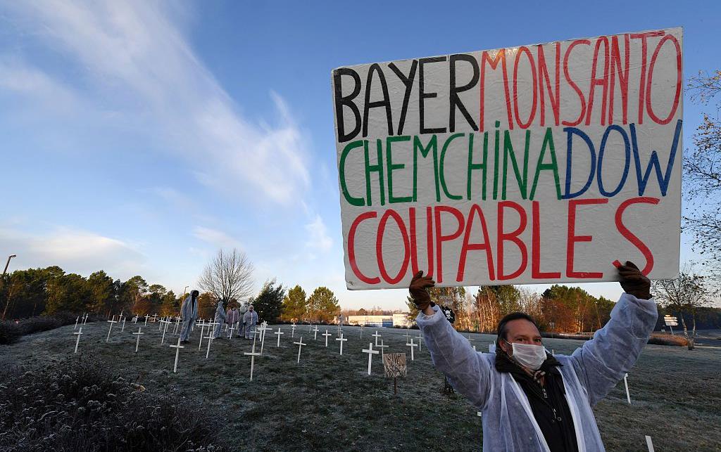Bayer Monsanto protest. Getty.