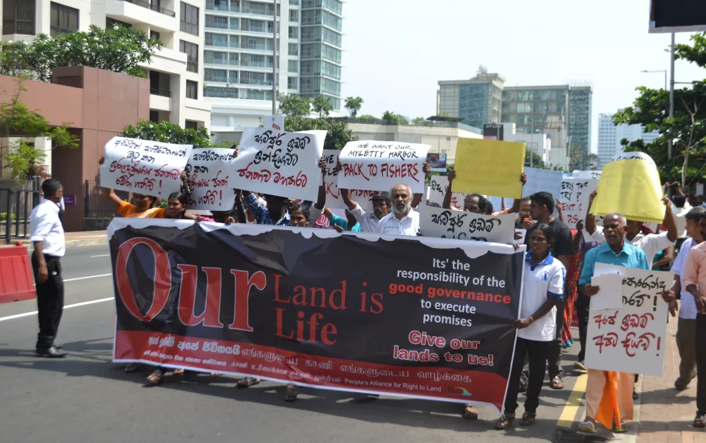 People at a protest