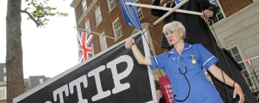 Workers' rights protest