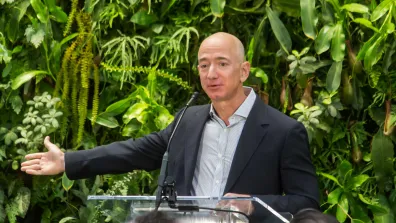 Jeff Bezos at Amazon Spheres Grand Opening in Seattle. Photo: Seattle City Council